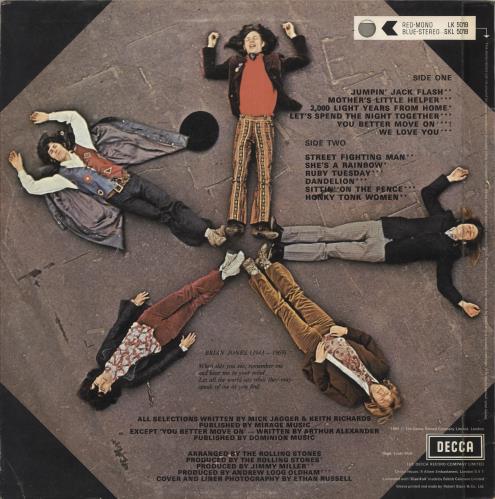 Rolling Stones / Through The Past UK盤LP Through The Past, Darkly (Big Hits Vol. 2) (UK Version